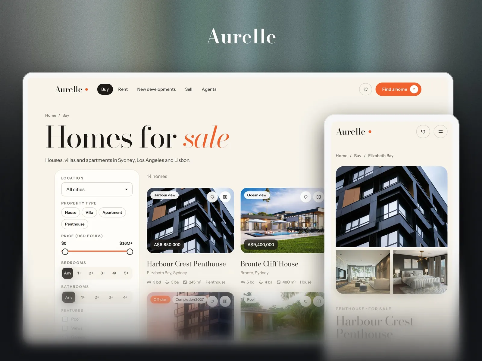 Aurelle Estates — Responsive