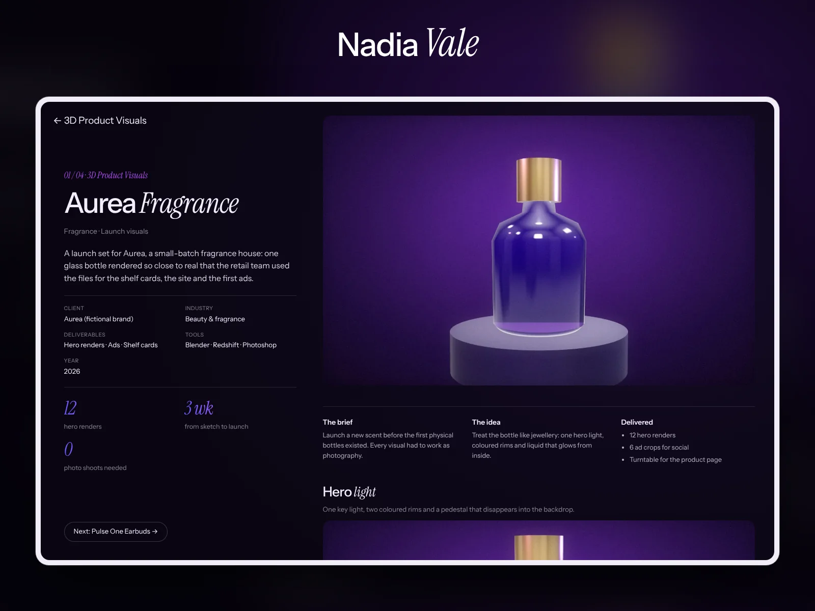 Nadia Vale — Inner page