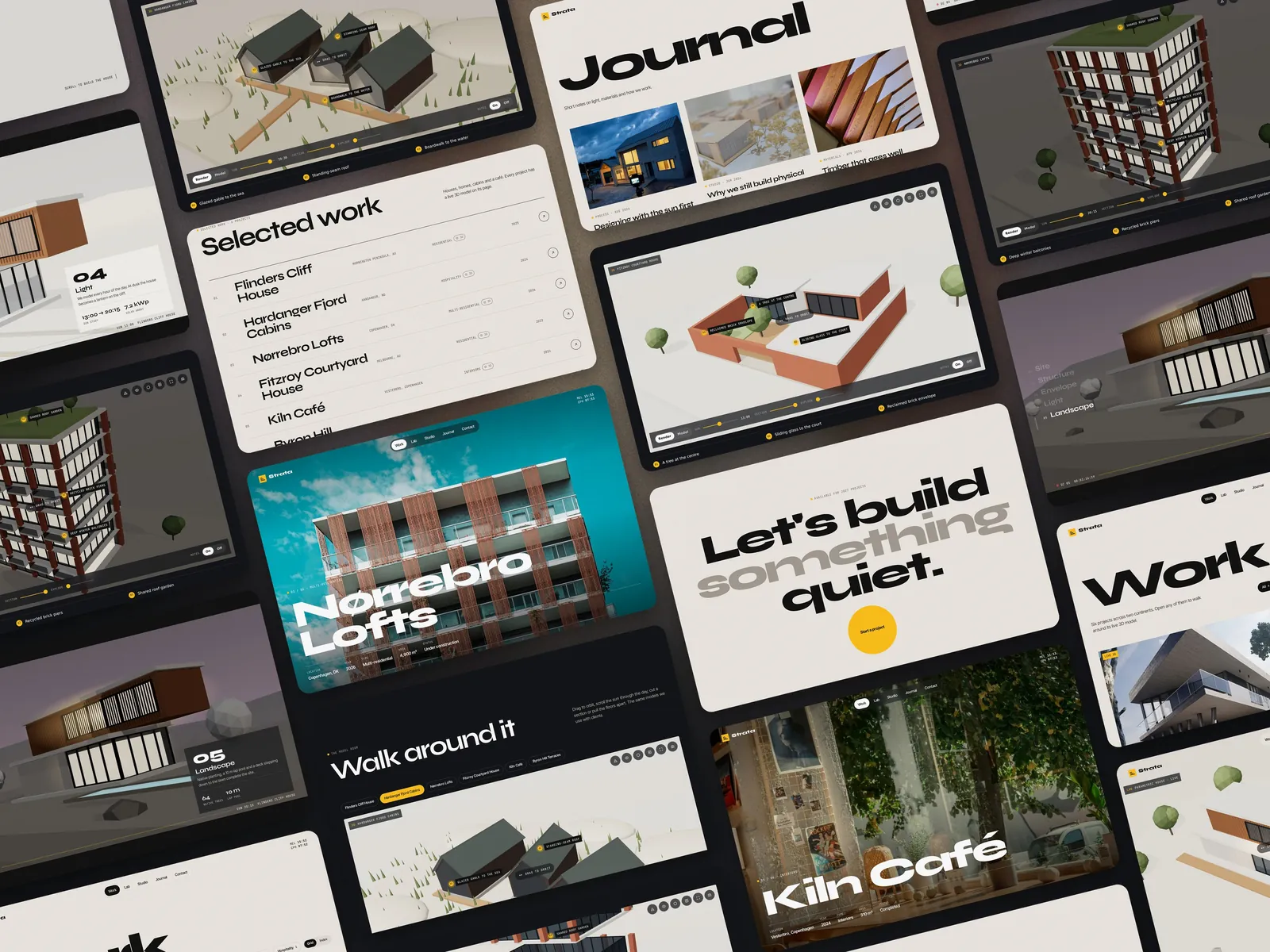 Strata Atelier — All screens