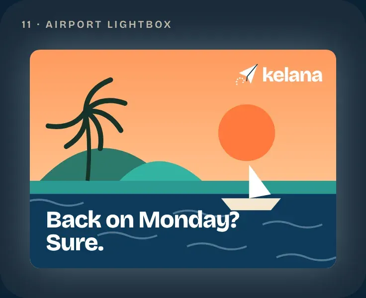 Airport lightbox