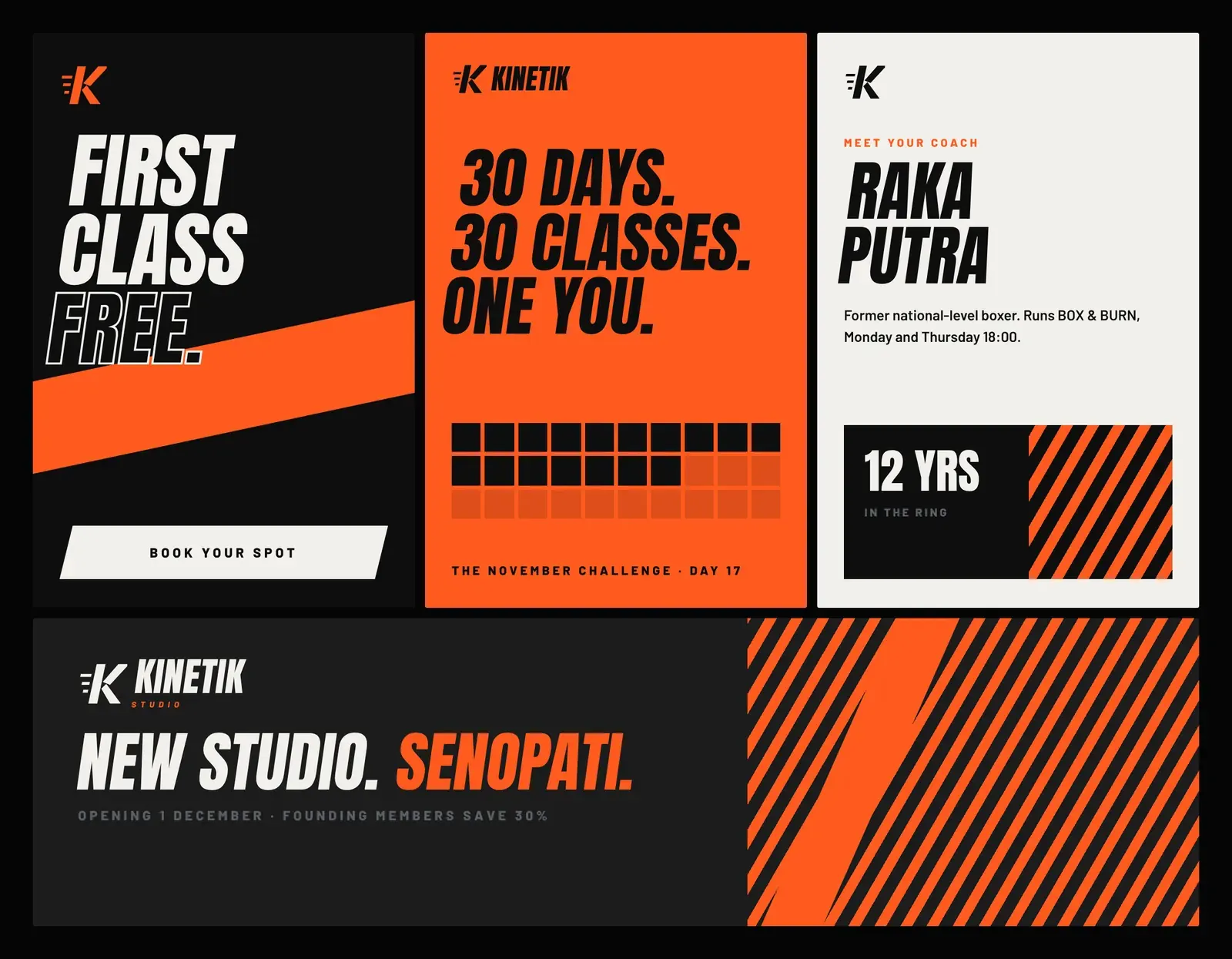 Kinetik Studio ad creatives