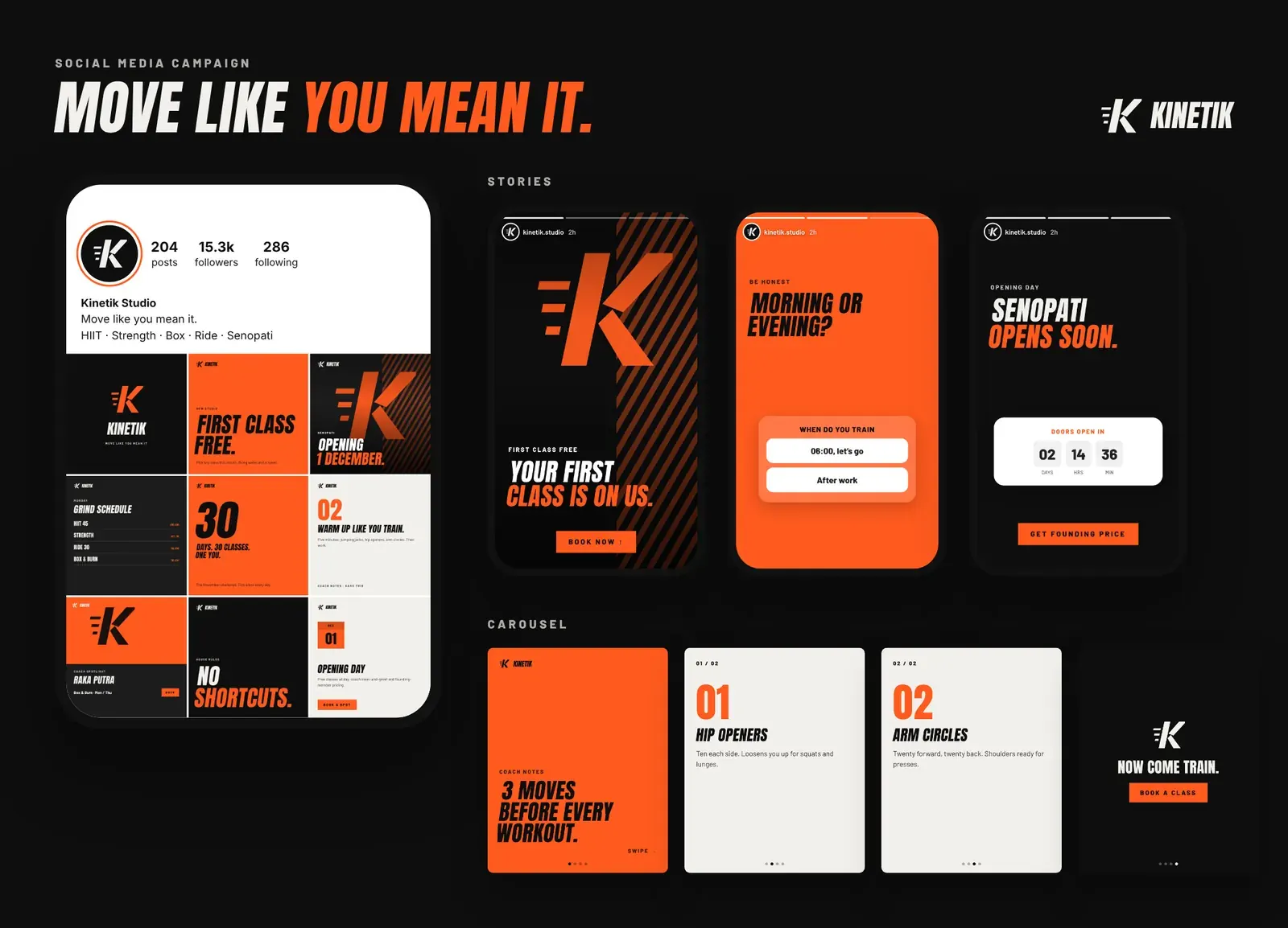 Kinetik Studio social campaign