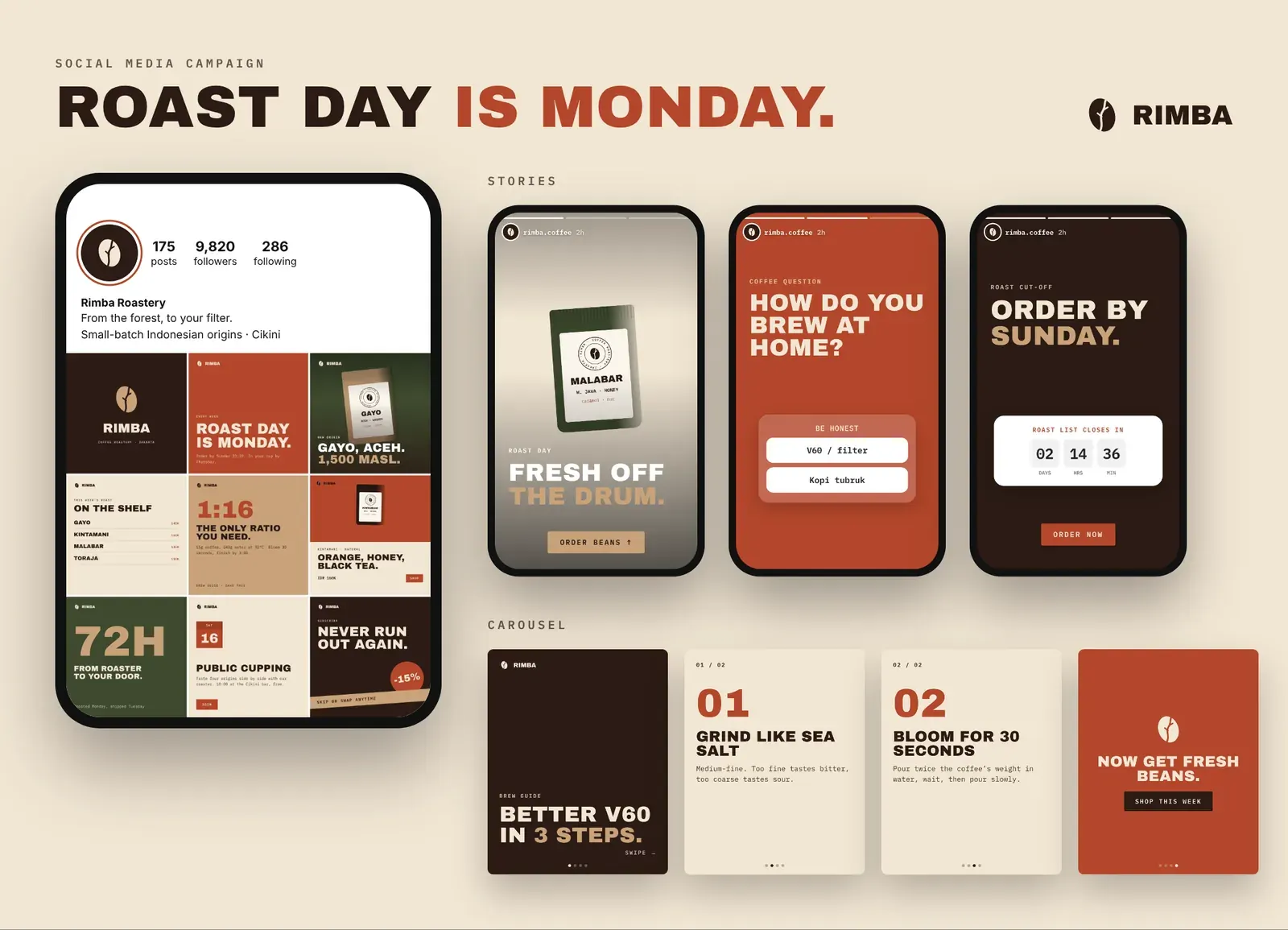 Rimba Roastery social campaign