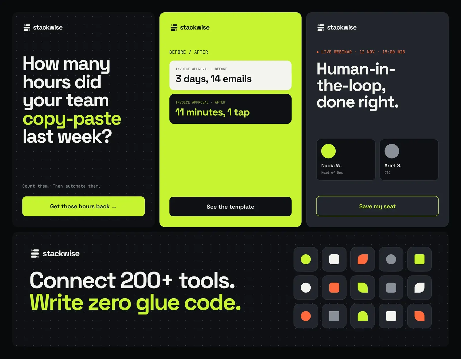 Stackwise ad creatives