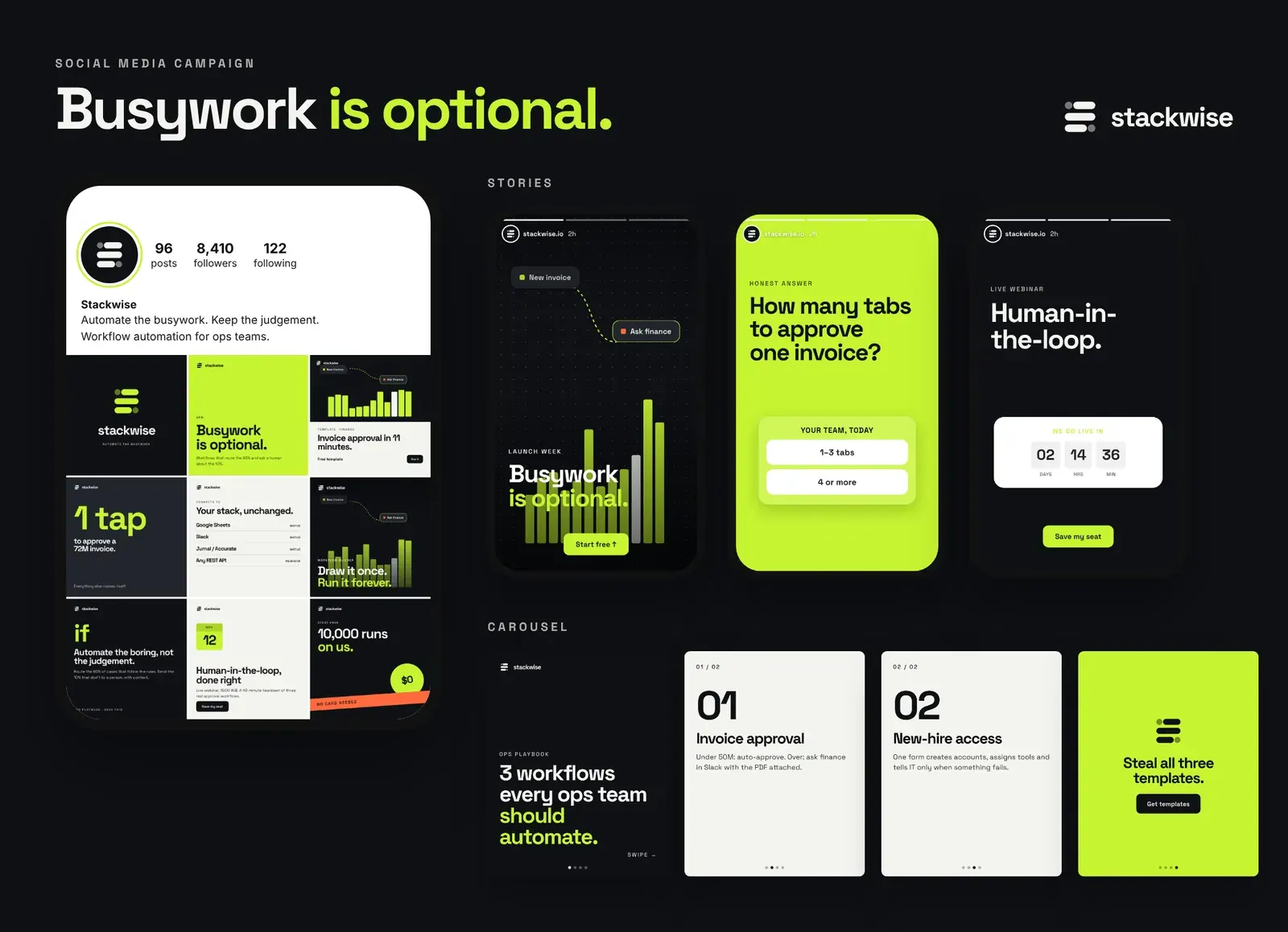 Stackwise social campaign
