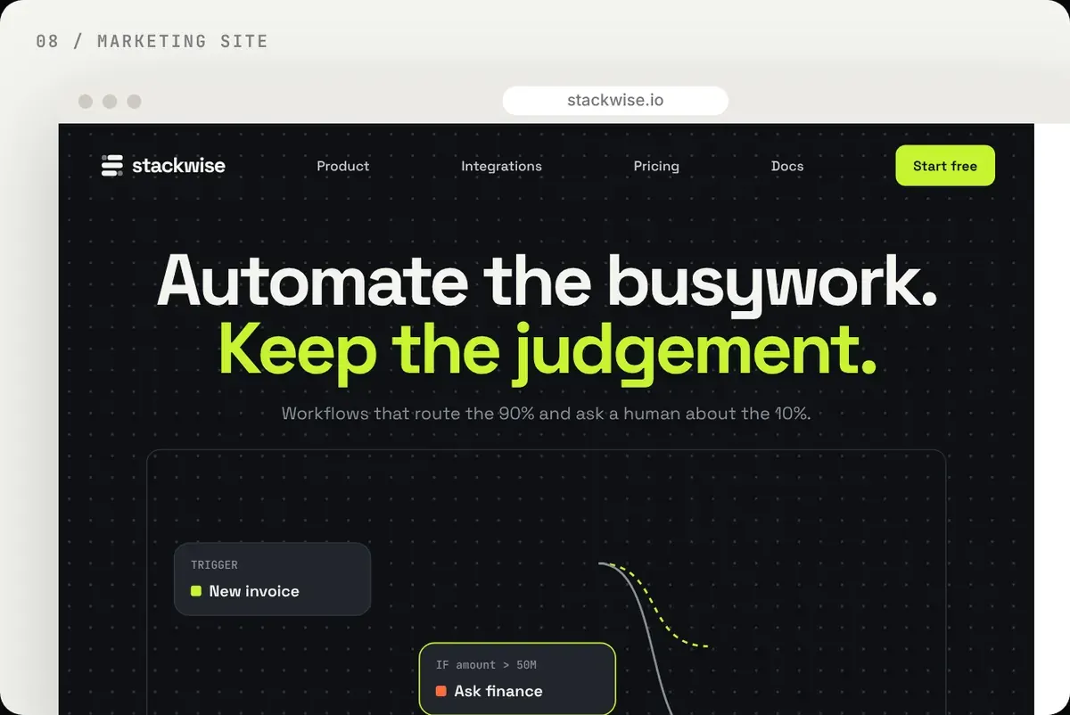 Stackwise website